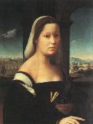 BUGIARDINI, Giuliano Portrait of a Woman, called The Nun oil painting